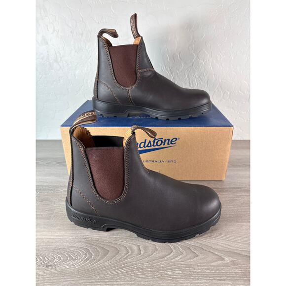 Blundstone 550 Women's Chelsea Brown Leather Upper Boots Size 5.5 US 6.5- NIB - Picture 1 of 8